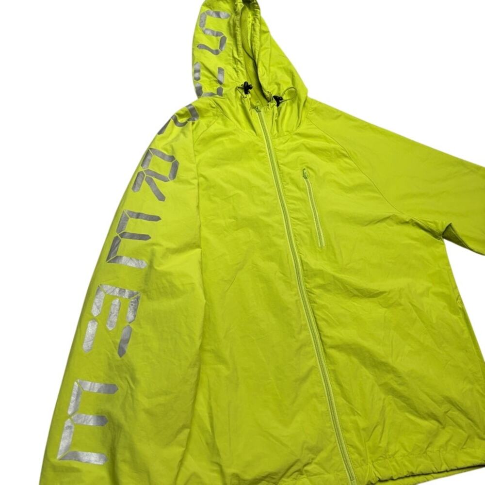 Supreme Digital Logo Track Jacket Neon Green Ripstop Men M Reflective Streetwear